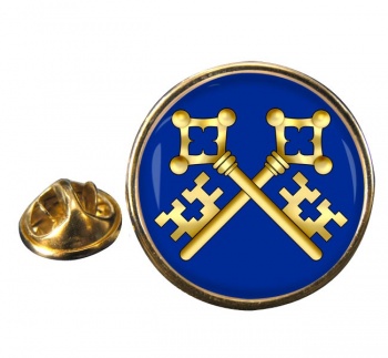 Masonic Lodge Treasurer Round Pin Badge