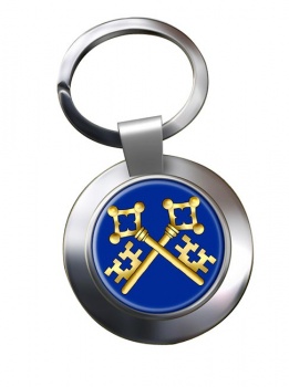 Masonic Lodge Treasurer Chrome Key Ring