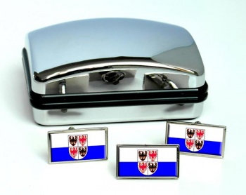 Trentino-Alto Adige Flag Cufflink and Tie Pin Set