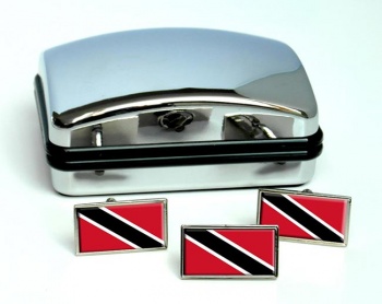 Trinidad and Tobago Flag Cufflink and Tie Pin Set