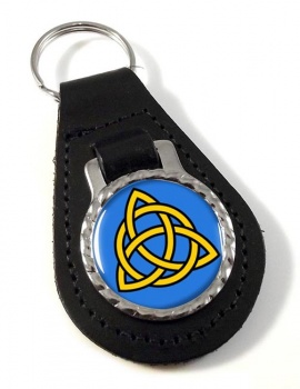 Trinity Knot Leather Key Fob