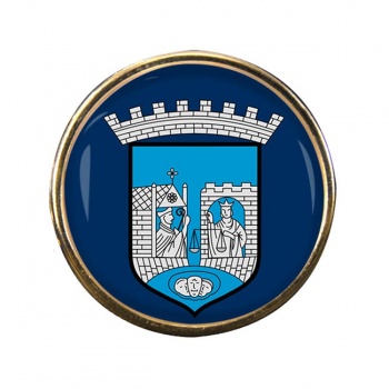 Trondheim (Norway) Round Pin Badge