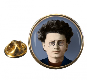 Leon Trotsky Round Pin Badge