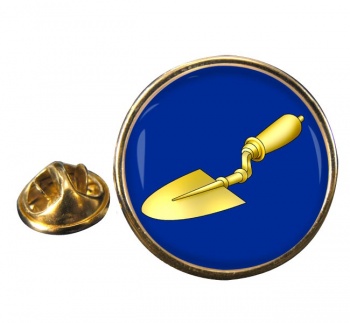 Masonic Trowel Round Pin Badge