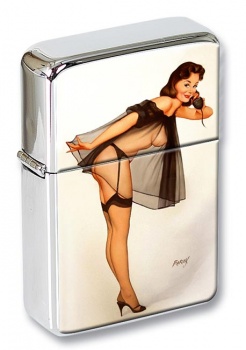 Trunk Call Pin-up Girl Flip Top Lighter