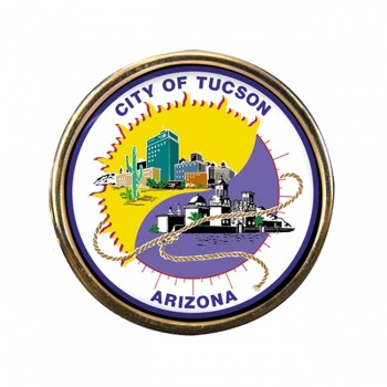 Tucson AZ Round Pin Badge