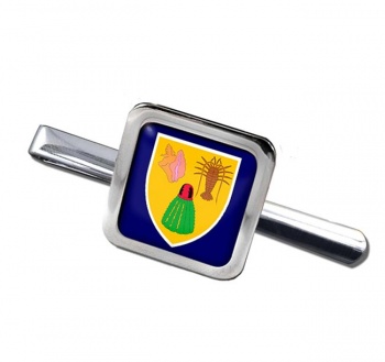 Turks and Caicos Islands Square Tie Clip