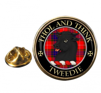 Tweedie Scottish Clan Round Pin Badge