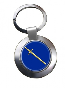 Masonic Lodge Tyler Chrome Key Ring