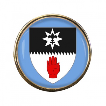 County Tyrone (UK) Round Pin Badge