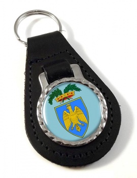 Provincia di Udine (Italy) Leather Key Fob