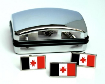 Udmurtia Flag Cufflink and Tie Pin Set