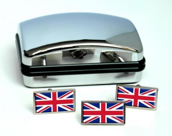 United Kingdom Flag Cufflink and Tie Pin Set