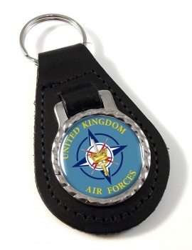 United Kingdom Air Forces NATO Leather Key Fob