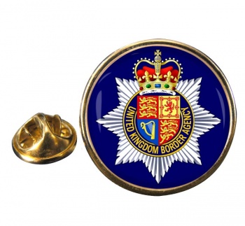 UK Border Agency Round Pin Badge