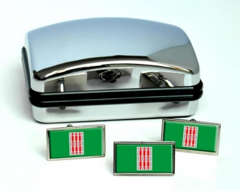 Umbria (Italy) Flag Cufflink and Tie Pin Set