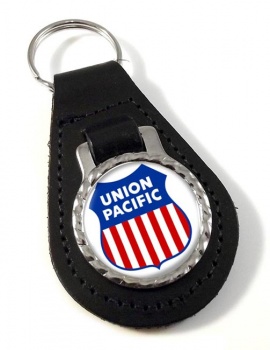 Union Pacific Leather Key Fob