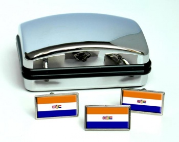 Union of South Africa Flag Cufflink and Tie Pin Set