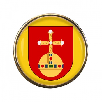 Uppsala lan (Sweden) Round Pin Badge