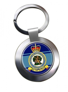 RAF Station Upwood Chrome Key Ring