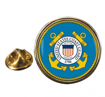 United States Coast Guard Round Pin Badge