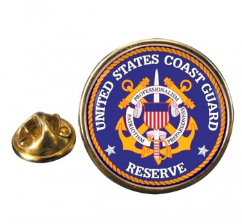 United States Coast Guard Reserve Round Pin Badge