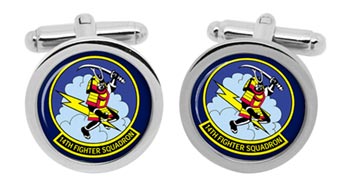14th Fighter Squadron USAF Cufflinks in Box