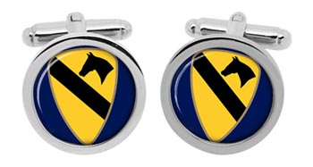 1st Cavalry Division US Army Cufflinks in Box
