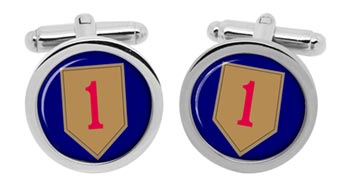 1st Infantry Division US Army Cufflinks in Box