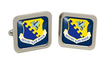 31st Fighter Wing USAF Square Cufflinks in Box
