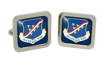 39th Air Base Wing USAF Square Cufflinks in Box
