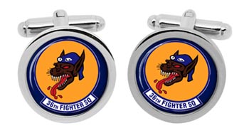 36th Fighter Squadron USAF Cufflinks in Box