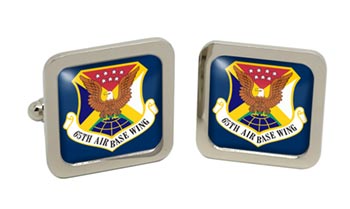 65th Air Base Wing USAF Square Cufflinks in Box