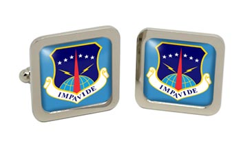 90th Missile Wing USAF Square Cufflinks in Box