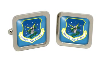 91st Missile Wing USAF Square Cufflinks in Box