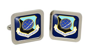 92d Air Refueling Wing USAF Square Cufflinks in Box