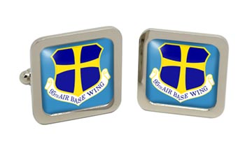 95th Air Base Wing USAF Square Cufflinks in Box