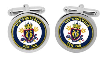 USS Annapolis (SSN-760) Cufflinks in Box