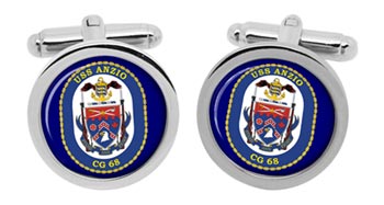 USS Anzio (CG-68) Cufflinks in Box