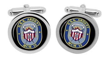 USS Ardent (MCM-12) Cufflinks in Box