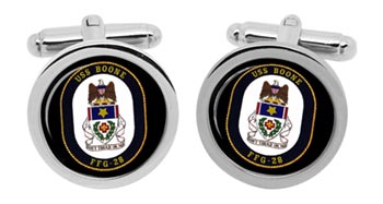 USS Boone (FFG-28) Cufflinks in Box