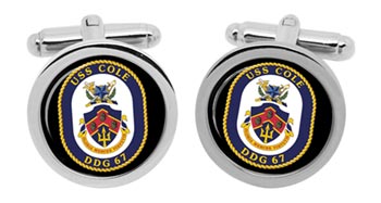 USS Cole (DDG-67) Cufflinks in Box