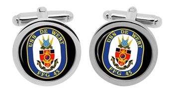 USS De Wert (FFG-45) Cufflinks in Box