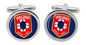 Virginia Defense Force USA Cufflinks in Box