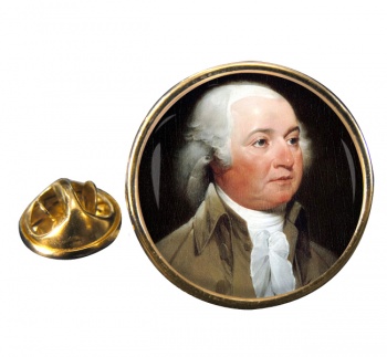 President John Adams Round Pin Badge