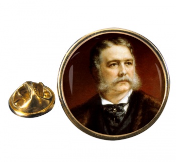 President Chester Arhtur Round Pin Badge