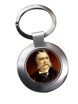 President Chester Arthur Chrome Key Ring