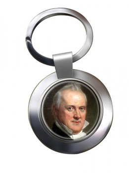 President James Buchanan Chrome Key Ring
