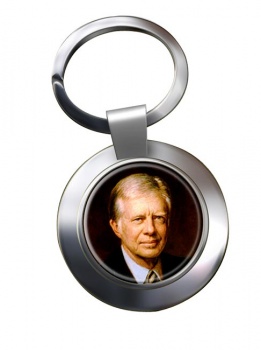President Jimmy Carter Chrome Key Ring