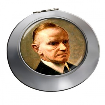 President Calvin Coolidge Chrome Mirror